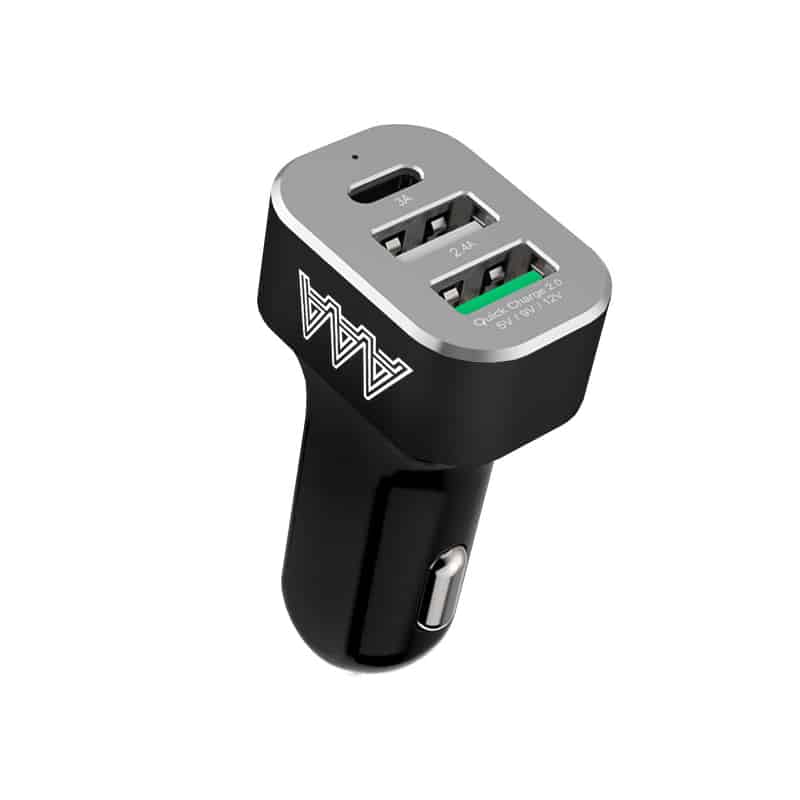AAAmaze Caricatore auto con doppia USB + TYPE – C 45W