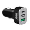 AAAmaze Caricatore auto con doppia USB + TYPE - C - car charger Alu fast 3 out TYPE-C 45W