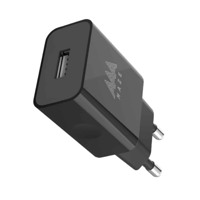 AAAmaze Caricatore rete - travel charger 1 USB 2.4A Nero