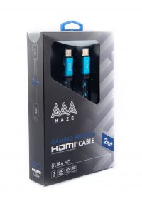 AAAmaze Cavo Gaming HDMI Flat Cable Ultra HD premium 2 metri