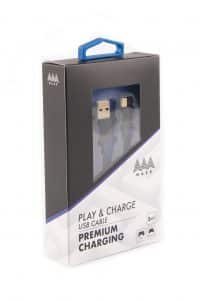 AAAmaze Cavo ricarica Play & charge USB cable 3 metri ricarica PAD Playstation
