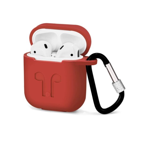 Custodia AAAmaze per Apple Airpods in silicone Red