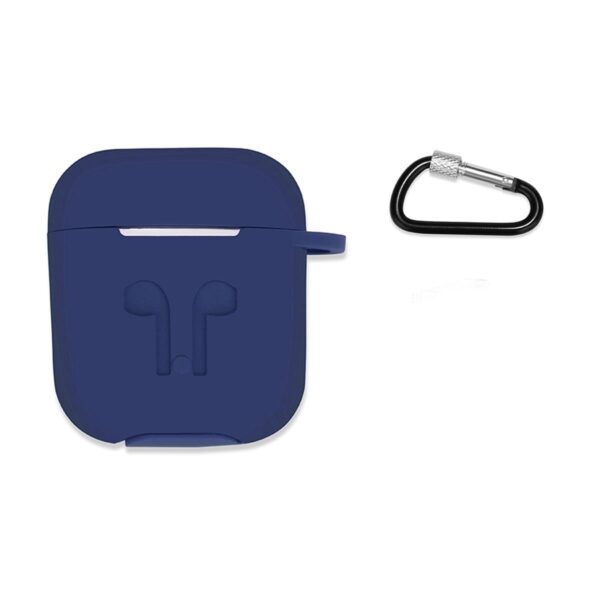 Custodia AAAmaze per Apple Airpods in silicone Dark Blu