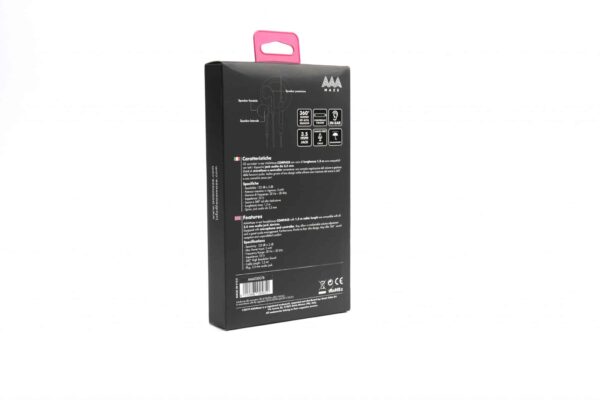 Auricolari a filo AAAmaze EA-3 nero COMPASS