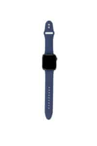 Cinturino AAAmaze per Apple watch 38/44mm in silicone navy blue blu