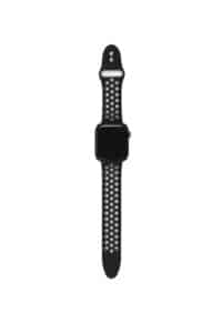 Cinturino AAAmaze per Apple watch 42/44mm in silicone sport black/grey nero/grigio