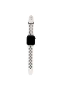 Cinturino AAAmaze per Apple watch 38/40mm in silicone sport stone/black grigio/nero