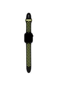 Cinturino AAAmaze per Apple watch 42/44mm in silicone sport black/neon green nero/verde