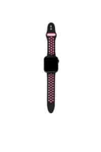 Cinturino AAAmaze per Apple watch 38/40mm in silicone sport black/neon pink nero/rosa