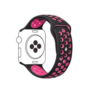 Cinturino AAAmaze Apple Watch in silicone Black/Neon Pink