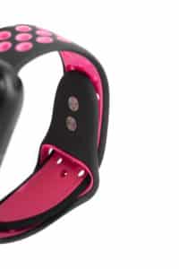 Cinturino AAAmaze per Apple watch 38/40mm in silicone sport black/neon pink nero/rosa