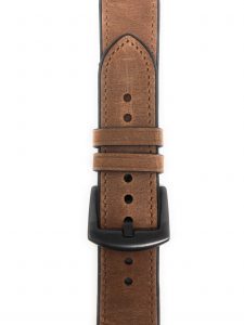Cinturino AAAmaze Apple Watch in pelle e silicone Dark Brown