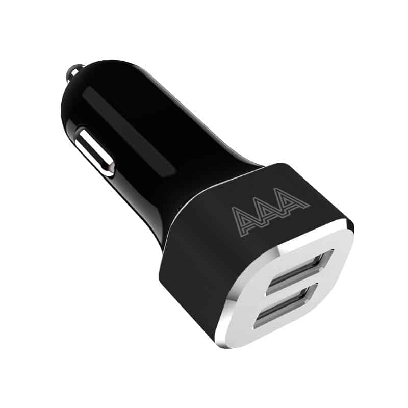 QC3.0 Caricatore USB da Auto 45W, Presa USB per Auto Caricabatteria Rapido  da Auto USB con Voltmetro LED, Accendisigari USB Adattatore Doppio QC 3.0