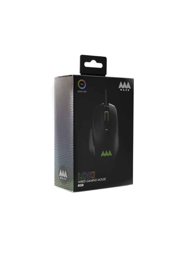 Mouse AAAmaze LOKY 7000DPI RGB Gaming con filo