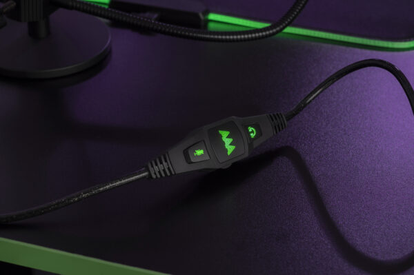 AAAmaze Cuffie Headset Gaming a filo con microfono nere - immagine 6