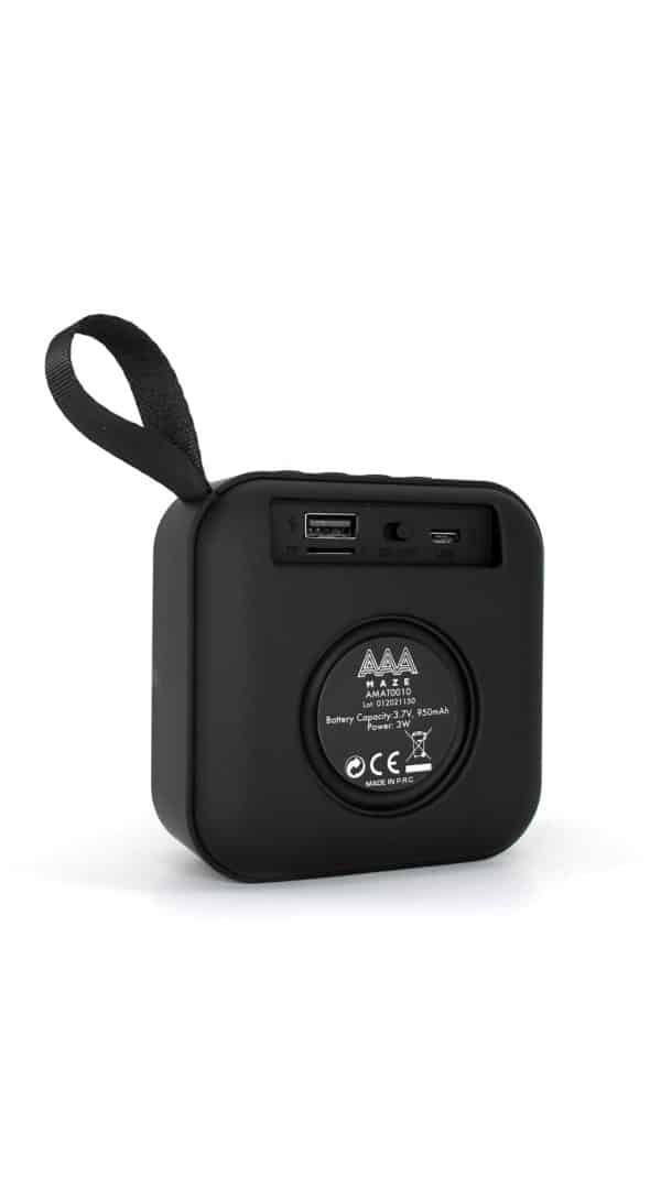 Speaker bluetooth AAAmaze Ruffle colore nero