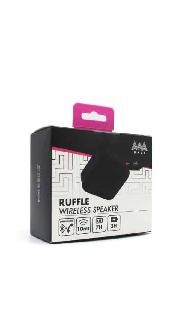 Speaker bluetooth AAAmaze Ruffle colore nero