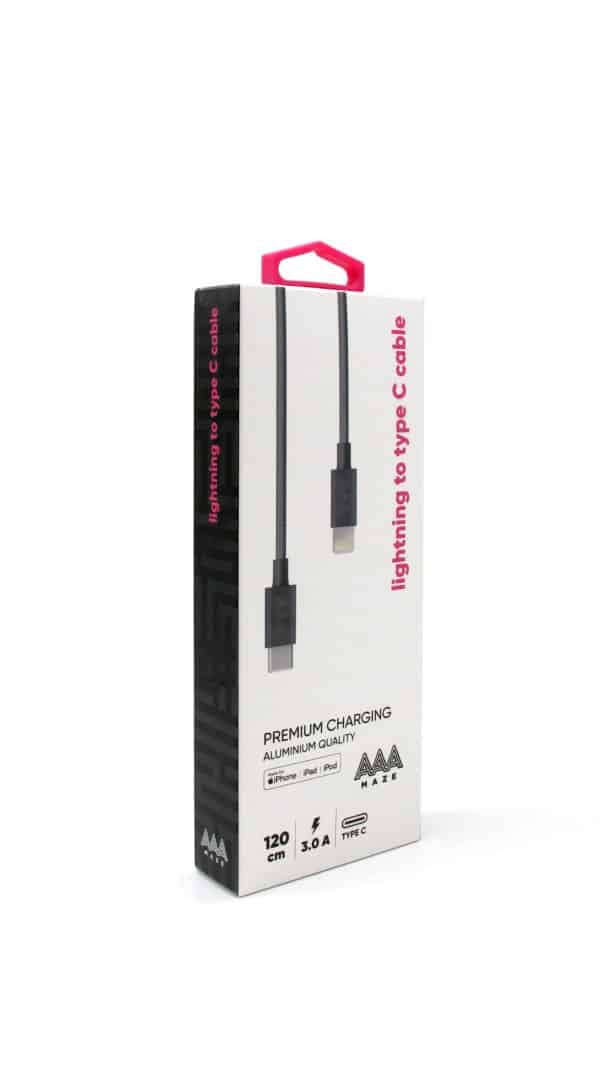 AAAmaze Cavo lightning to Type-C per iPhone 1,2 metri grey grigio
