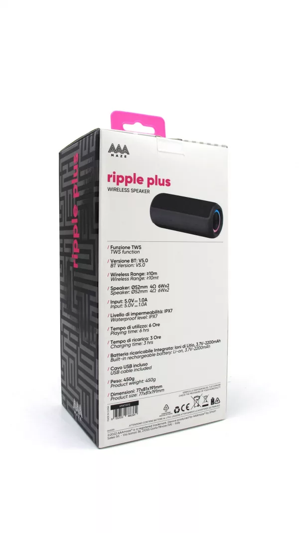 AAAmaze Speaker bluetooth  RIPPLE PLUS - immagine 6