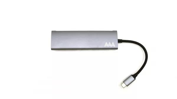 AAAmaze Adattatore Multiporte HUB auto alimentato 5 in 1 Type-C - immagine 3
