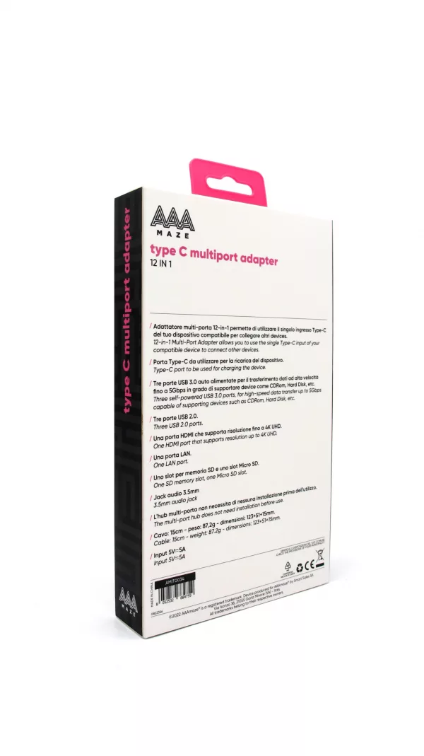 AAAmaze Adattatore Multiporte 12 in 1 HUB Type-C - immagine 7