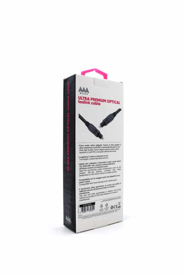 AAAmaze Cavo ottico ultra premium TOSLINK da 1 e 2 metri - immagine 2