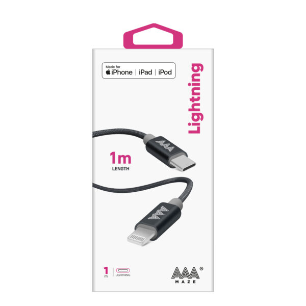 Cavo AAAmaze da 1mt. o 1,5mt. Type-C 2.0 - Lightning - immagine 2