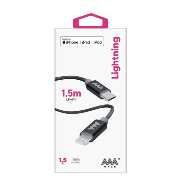 Cavo AAAmaze da 1mt. o 1,5mt. Type-C 2.0 - Lightning - immagine 8