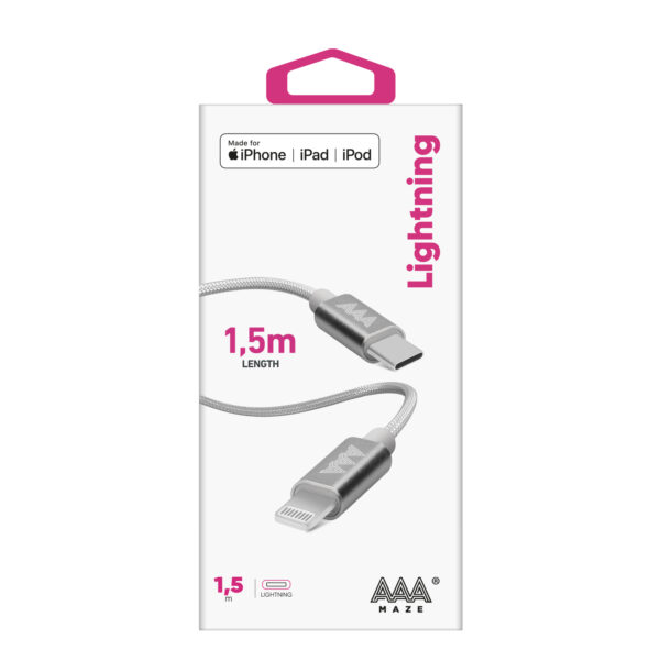 Cavo AAAmaze da 1mt. o 1,5mt. Type-C 2.0 - Lightning - immagine 10