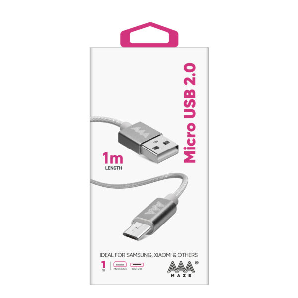Cavo micro USB - USB 2.0 AAAmaze lunghezza 1mt. - immagine 4