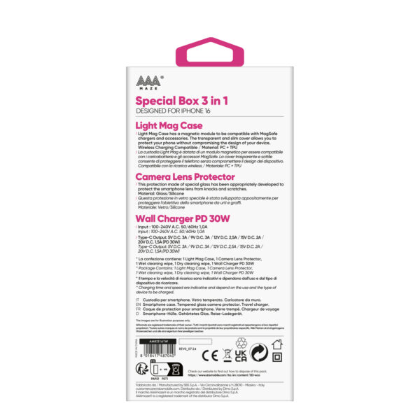 Special Box 3 in 1 AAAmaze per iPhone 16, iPhone 16 Pro e iPhone 16 Pro Max - immagine 6