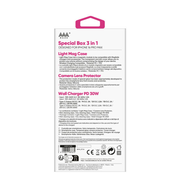 Special Box 3 in 1 AAAmaze per iPhone 16, iPhone 16 Pro e iPhone 16 Pro Max - immagine 9