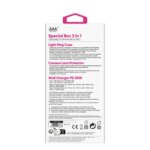 Special Box 3 in 1 AAAmaze per iPhone 16, iPhone 16 Pro e iPhone 16 Pro Max - immagine 3
