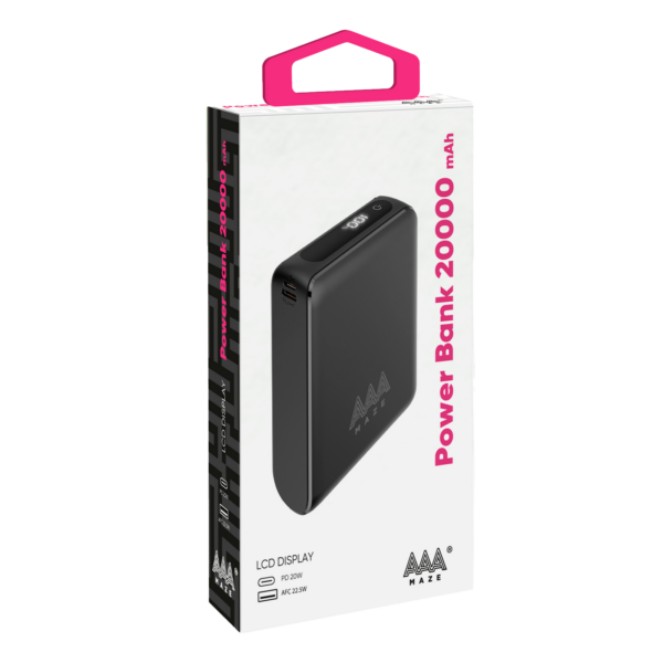 Powerbank AAAmaze 20.000mAh, PD 20W, con display LCD - immagine 2