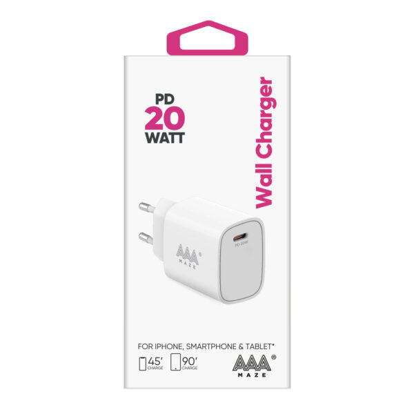 Caricabatterie da viaggio AAAmaze 1 porta USB-C PD 20W o 30W - immagine 5