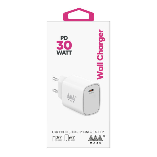 Caricabatterie da viaggio AAAmaze 1 porta USB-C PD 20W o 30W - immagine 3