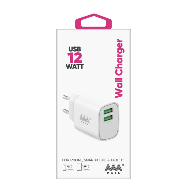 Caricabatterie da viaggio AAAmaze 2 porte USB-A - immagine 3