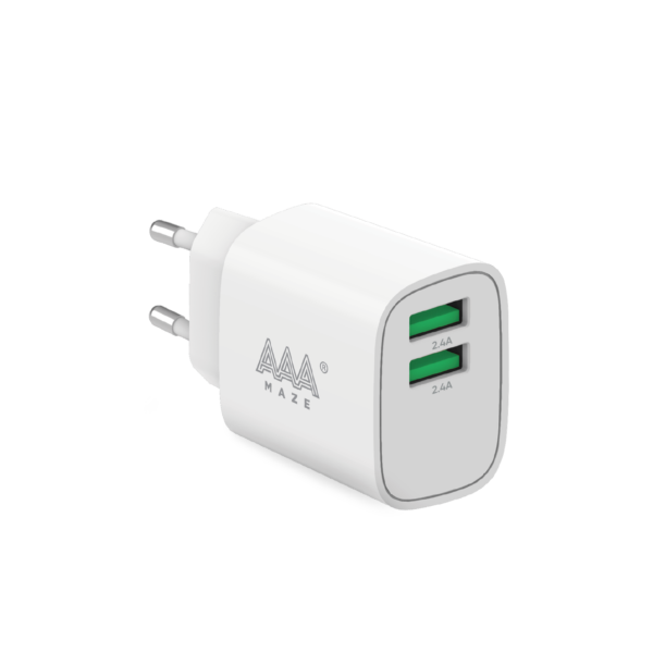 Caricabatterie da viaggio AAAmaze 2 porte USB-A