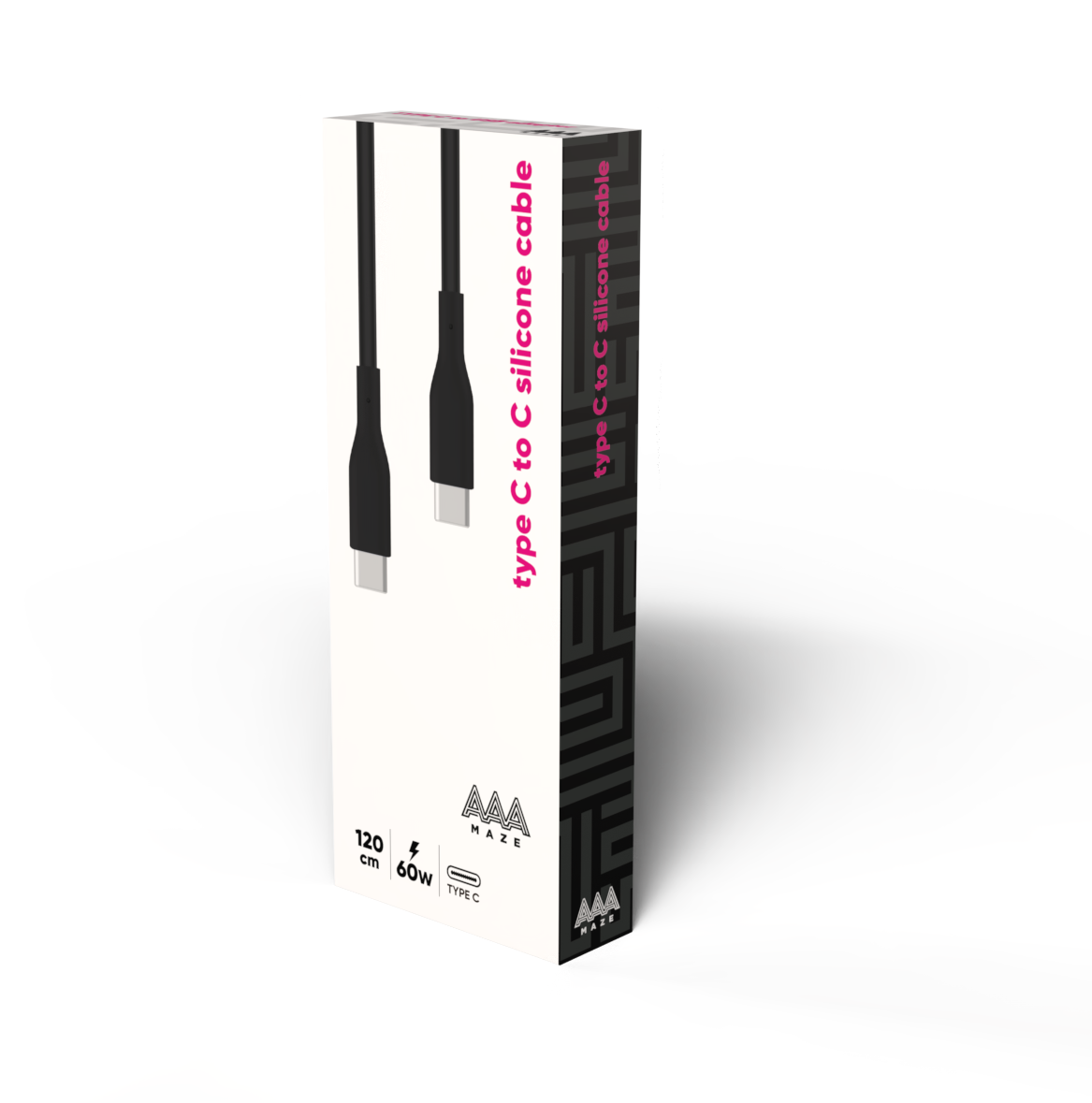 Cavo in silicone AAAmaze 1,2 - 1,8 metri 60w Type-C to Type-C - immagine 9