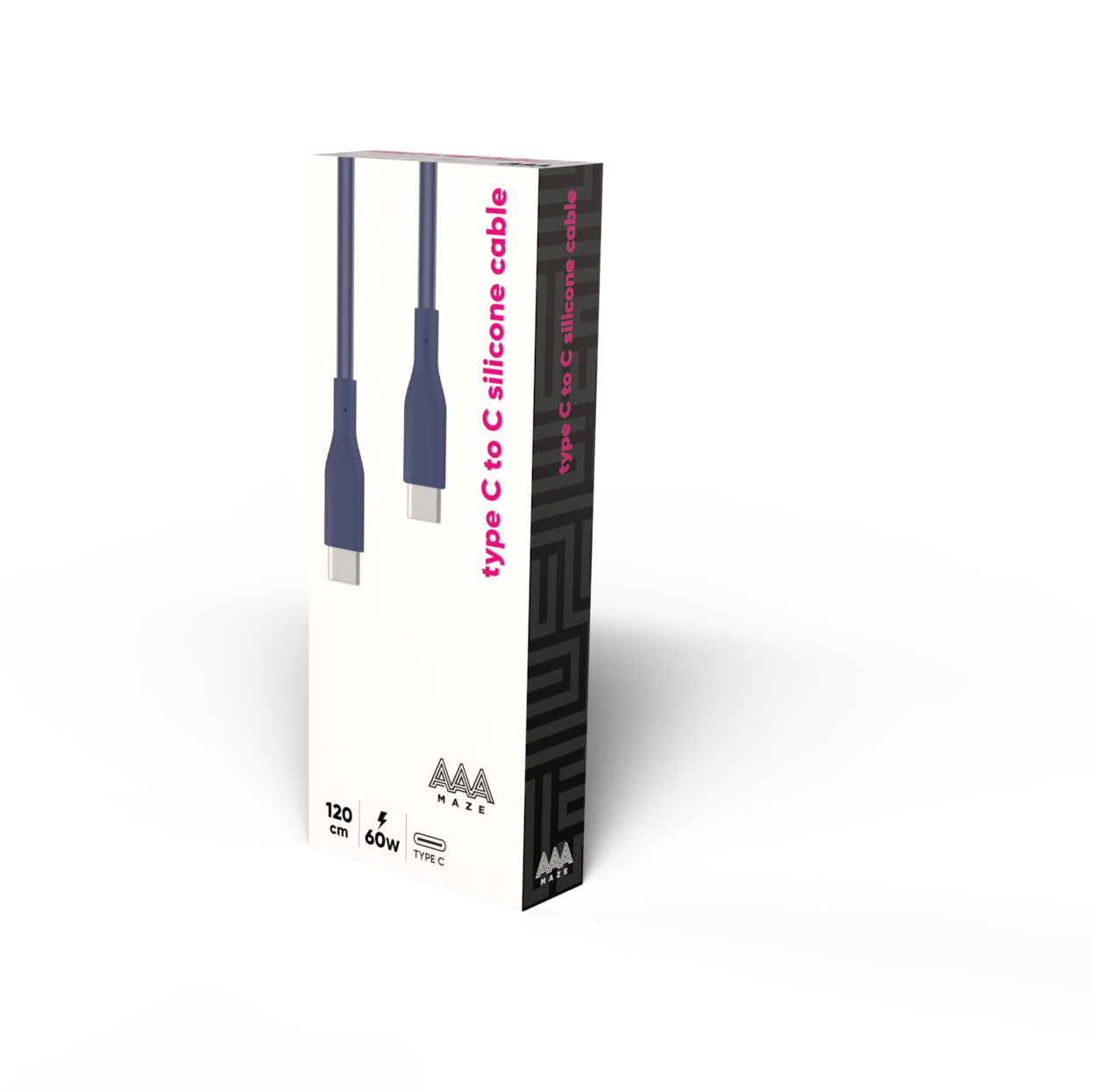 Cavo in silicone AAAmaze 1,2 - 1,8 metri 60w Type-C to Type-C - immagine 7