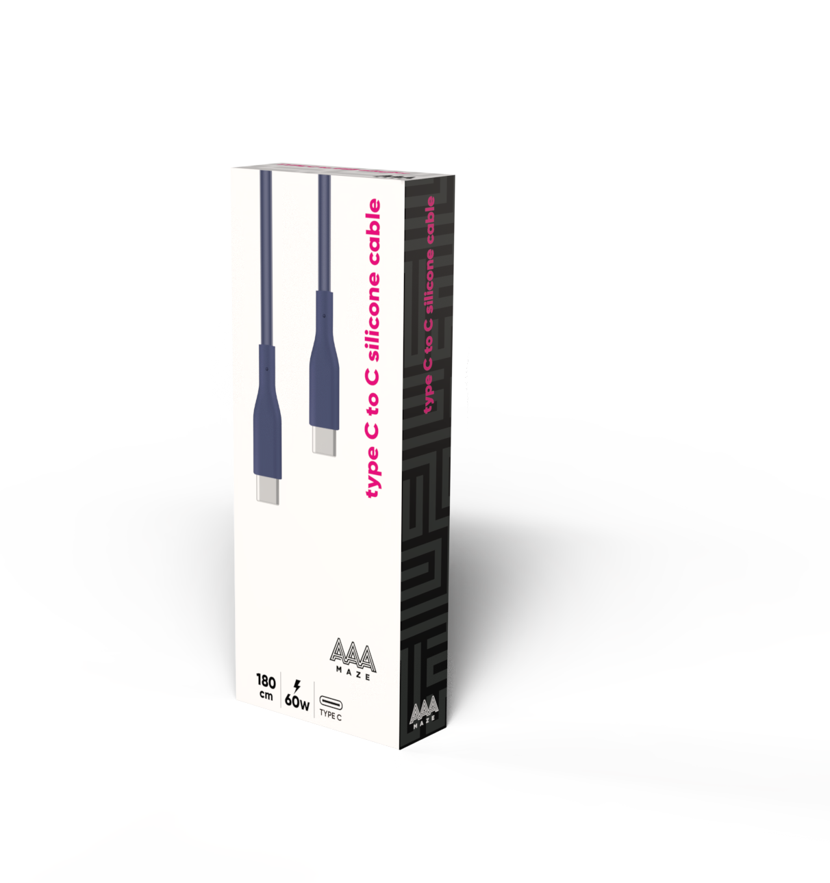 Cavo in silicone AAAmaze 1,2 - 1,8 metri 60w Type-C to Type-C - immagine 8