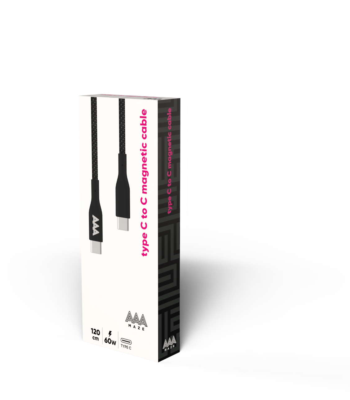 Cavo magnetico AAAmaze 60W 1,2 metri Type-C to Type-C - immagine 2