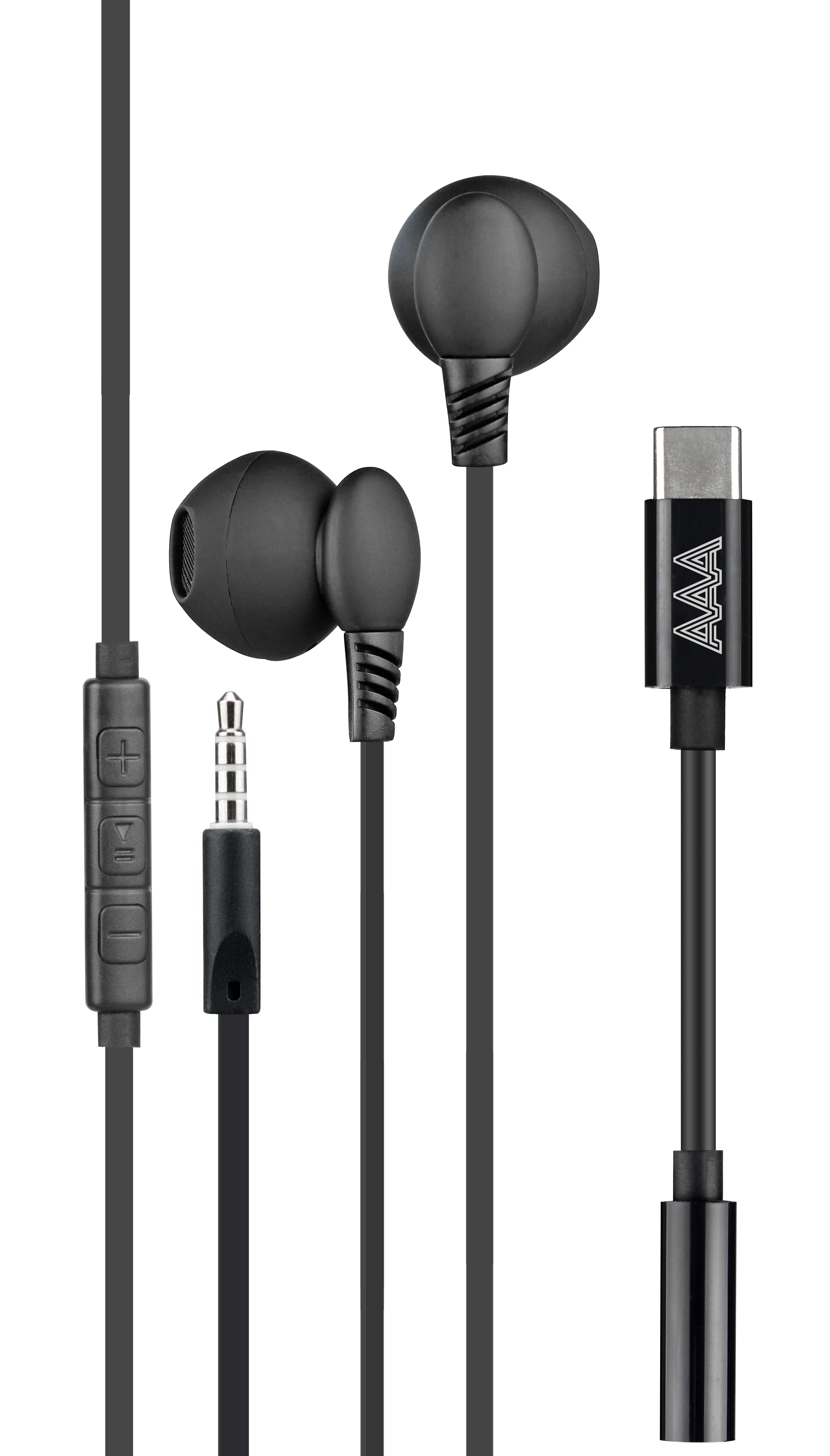 Auricolari ear bud a filo 3,5MM Plug + 3,5MM a USB