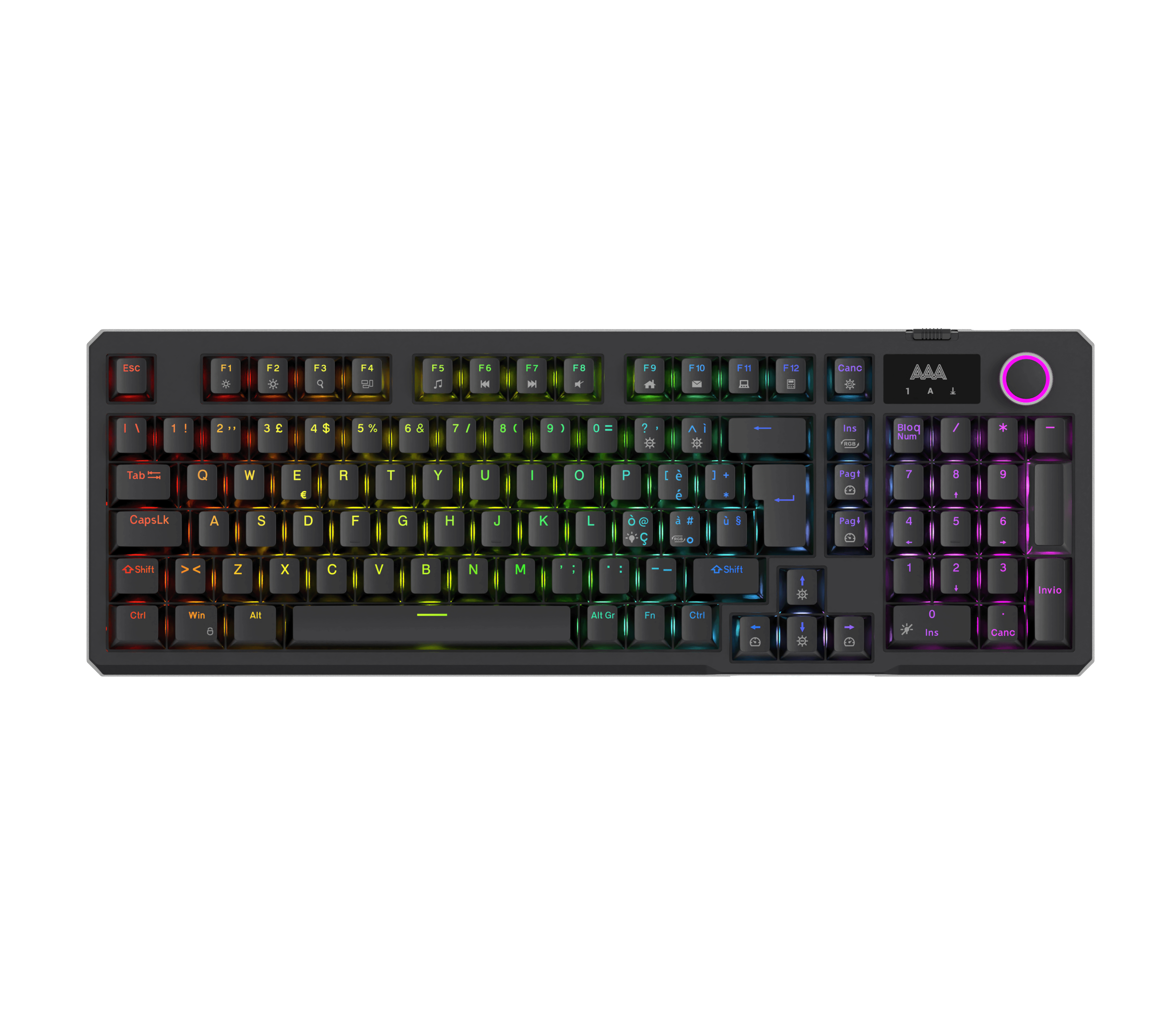 Tastiera Gaming AAAmaze Mastermind 2 Mechanical RGB Wired