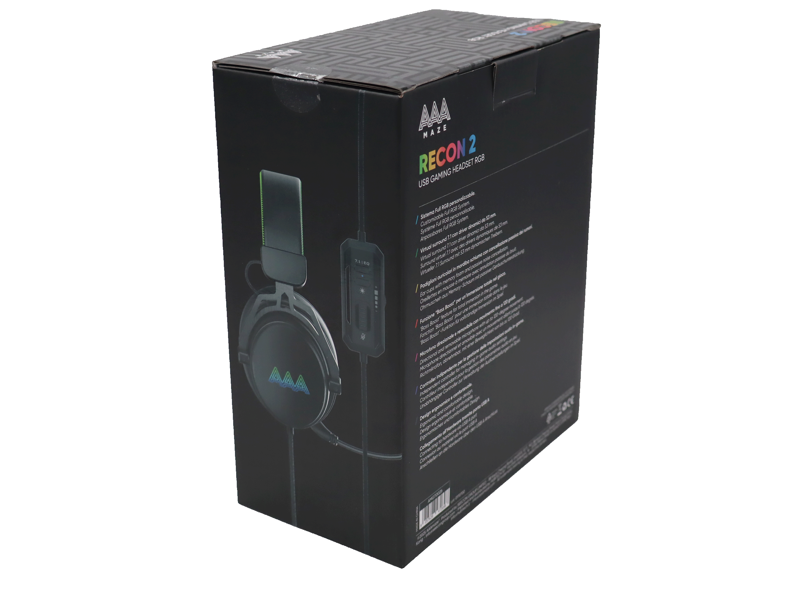 Cuffia Gaming con microfono AAAmaze Recon 2 USB - immagine 3